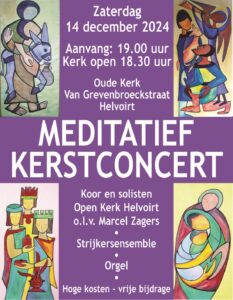 Uitnodiging Meditatief Kerstconcert Open Kerk 2024